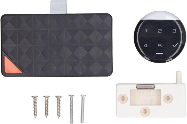 GoolRC Biometrisches Schrank-Passwortschloss aus Edelstahl in Grau und Schwarz für Home Office und Schubladen - Bild 1