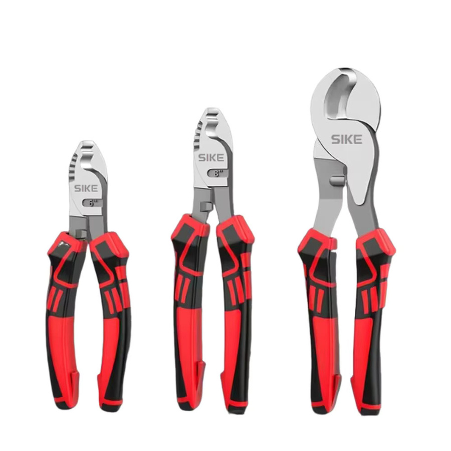 SIKE Mehrzweck-Handwerkzeug-Set mit Kabelschneider, Elektrikerzange, Abisolierzange und Crimpzange - Bild 5