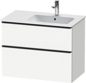 Duravit Waschtischunterschrank D-Neo in Schwarz/Weiß, B: 81 cm, T: 46,2 cm, H: 62,5 cm - Bild 1