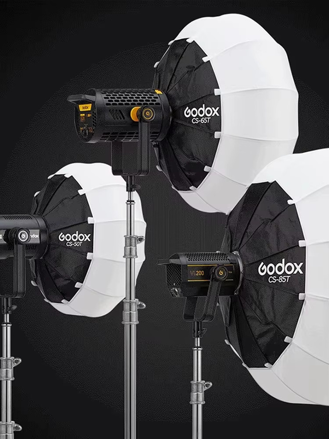 Godox CS-Serie zusammenklappbare Laterne Softbox mit Bowens Mount in Weiß, erhältlich als 50 cm, 65 cm oder 85 cm runde Softbox - Bild 1