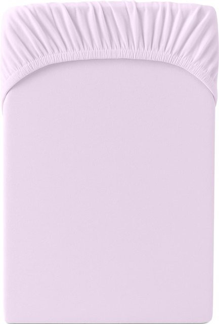 Hornisch HeimTex Spannbetttuch Edel-Jersey in Pink - Bild 1