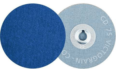 PFERD COMBIDISC Schleifblatt CD VICTOGRAIN-COOL Körnung 36 Blau Durchmesser: 75 mm, Menge: 50 Stück - Bild 1