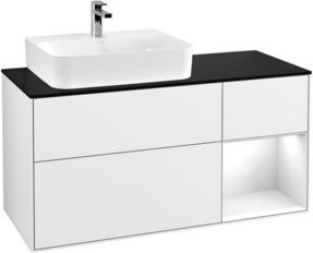 V&B Waschtischunterschrank Finion in Weiß lackiert, Breite: 120 cm, Tiefe: 50,1 cm, Höhe: 50,1 cm - Bild 1