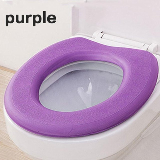 Wasserfestes WC-Sitzkissen aus Schaumstoff von LY Home&Kitchen 050 in Violett - Bild 1