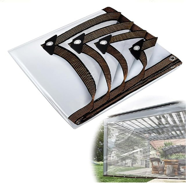 Transparente Gartenplane aus Polyethylen zum Abdecken von Pflanzen, Hühnerställen und Veranden - Bild 1
