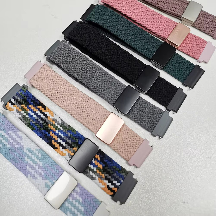 Zeblaze Uhrenarmband Nylon, geflochten, 22 mm, Bunt, Unisex - Bild 2