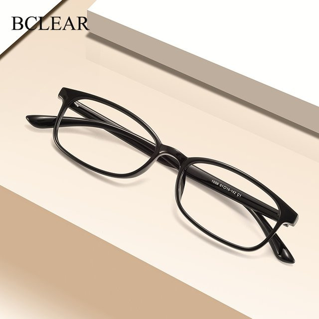 BCLEAR Optische Brillenfassung, Unisex, Vollrand, TR90, Black - Bild 1