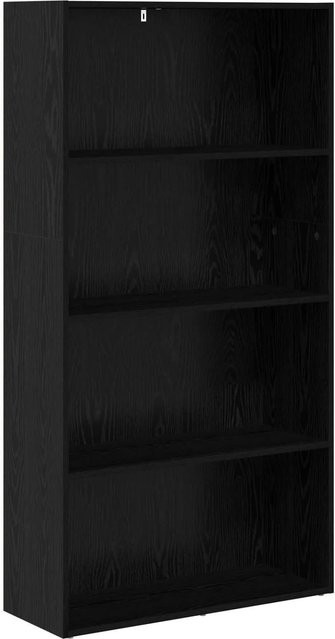 vidaXL Freistehender Stauraum in Schwarz und Eichen-Optik, B/T/H: 80 x 30 x 152 cm - Bild 1
