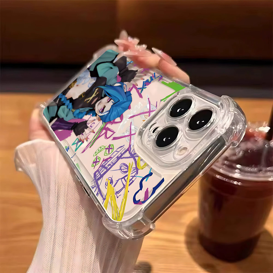 Jinxes V-Vi L-Lol Handyhülle für iPhone 11 bis iPhone 17 Pro Max, sturzsichere transparente Abdeckung - Bild 3