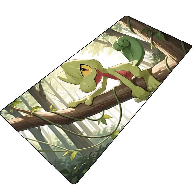 Bandai Pokemon Anime Mauspad Sceptile Treecko Multicolor Rutschfeste Schreibtischunterlage für PC und Gaming - Bild 2