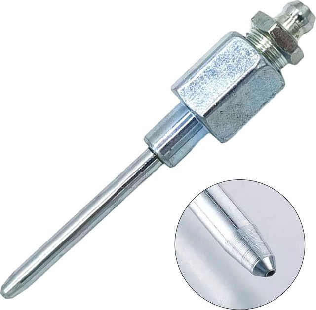 Vibratite Fettinjektor Nadel Adapter mit Fitting Halter und Düse in Silber - Bild 1