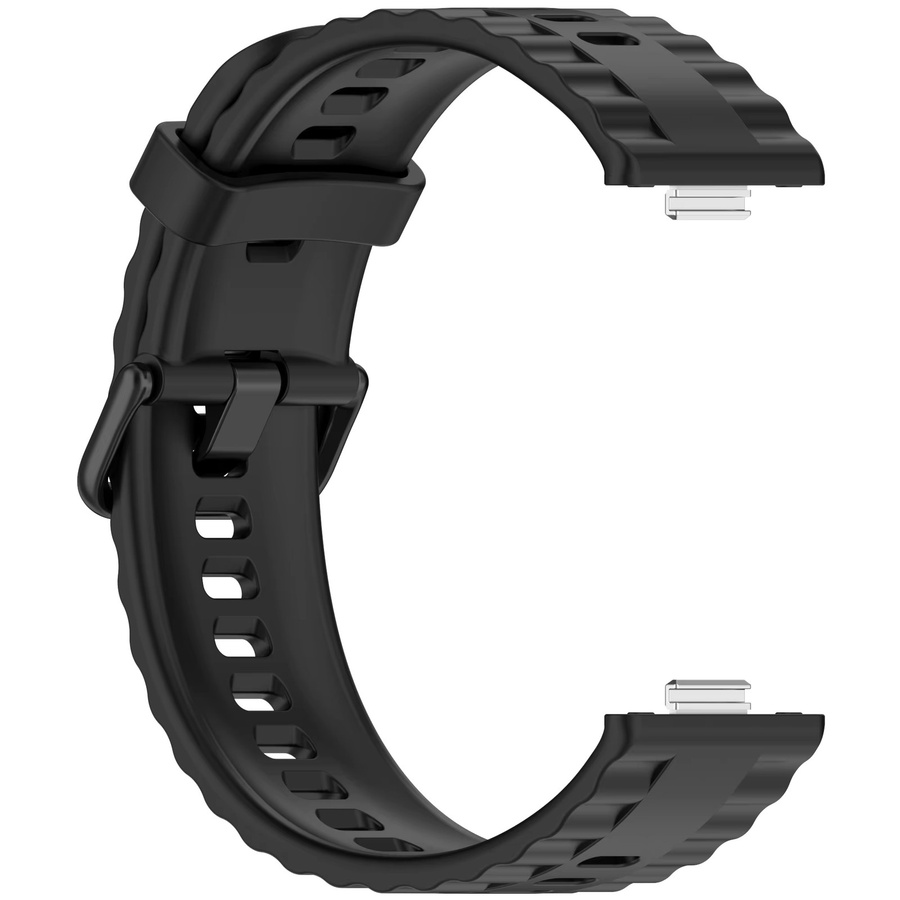 ZHANGU Uhrenarmband Silikon, Schwarz, Unisex - Bild 4