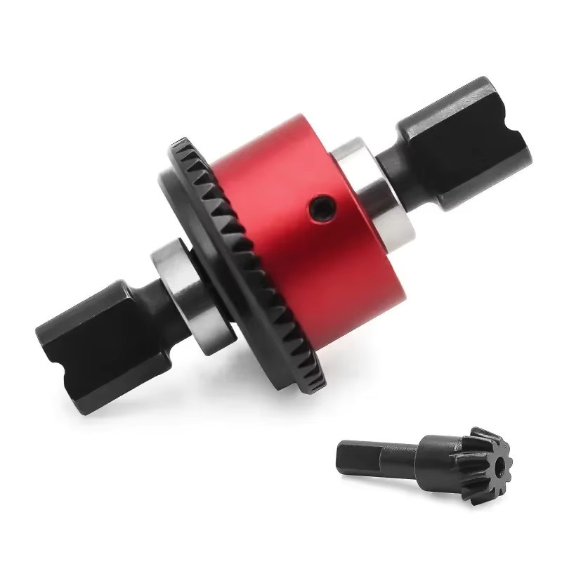 TIMEA Stahl Vorder- und Hinterdifferential-Set, Metall, Rot - Bild 1