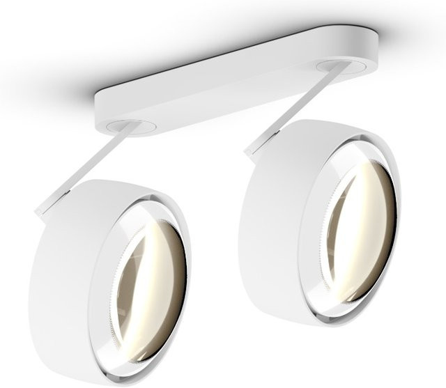 Occhio Più alto 3d doppio VOLT LED-Deckenstrahler in Weiß matt mit warmweißem Licht (3000K) - Bild 1