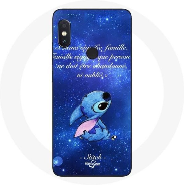 Schutzhülle für Xiaomi Redmi Note 5 in Blau mit AI Dual Camera Stitch Ohana Quote Design - Bild 1