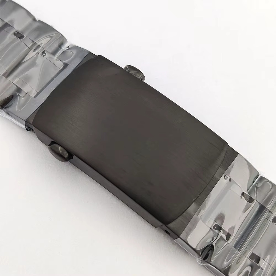 OUMASHI Uhrenzubehör, Gehäuse Edelstahl, Schwarz, 40 mm, Quarz - Bild 3