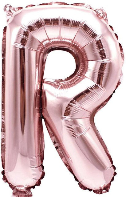 Rico Design Folienballon Buchstabe in Rosa, Höhe: 36 cm - Bild 1
