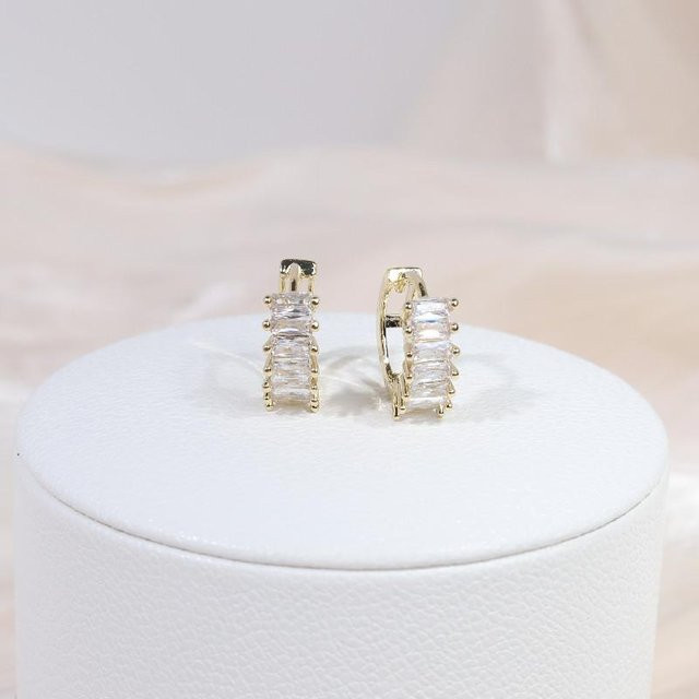 Lucky Star Jewelry Ohrring, 14K Gold, Zirkonia, Damen - Bild 1
