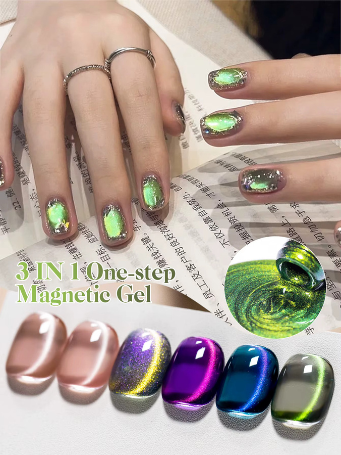 Mtssii Meet Across 3 in 1 Magnetgel-Nagellack, Lila Tiefblau, Schimmernd, 7 ml - Bild 4