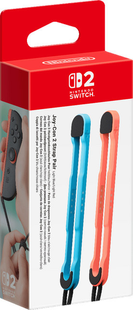 Nintendo Switch Joy-Con Handgelenkschlaufen Set 2 Paar in Blau und Rot - Bild 1