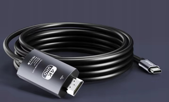 Zenwire USB-C auf HDMI Adapter Kabel 4K in Schwarz, Länge: 200 cm - Bild 2