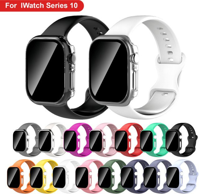 BUSKOZ Uhrenzubehör Set, Silikon, red, Unisex, für Apple Watch S1-S11, SE, Serie 10-11 - Bild 1