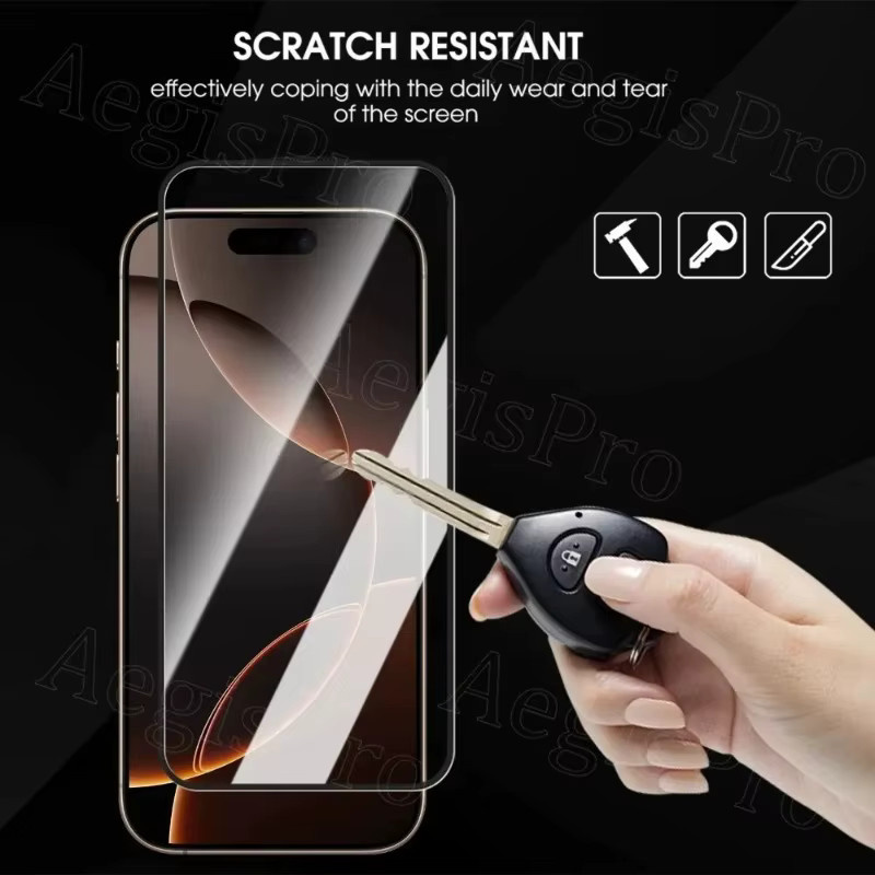 ZMZE 3er-Pack Displayschutzfolie aus gehärtetem HD-Klarglas für iPhone 17 Pro Max und iPhone 17 Air, transparent und wasserabweisend - Bild 1