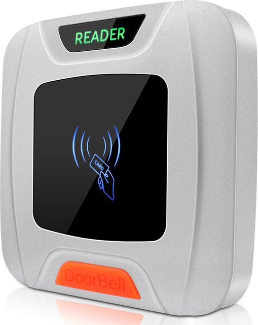 LUCKING DOOR RFID EM ID Kartenleser Wiegand in Weiß, wasserdichter IP65 Zugangskontroll-Slave-Reader - Bild 1