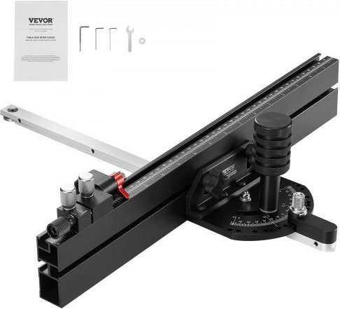 VEVOR Präzisions-Gehrungsanschlag für Tischkreissägen aus Aluminiumlegierung mit 45,7 cm Gitter und 15 Winkeleinstellungen - Bild 1