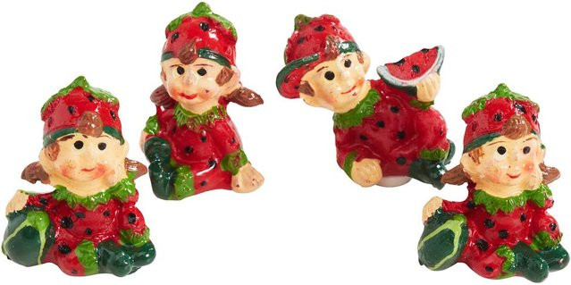 Erdbeerkind Emily Figur in Rot aus Polyresin - Bild 1