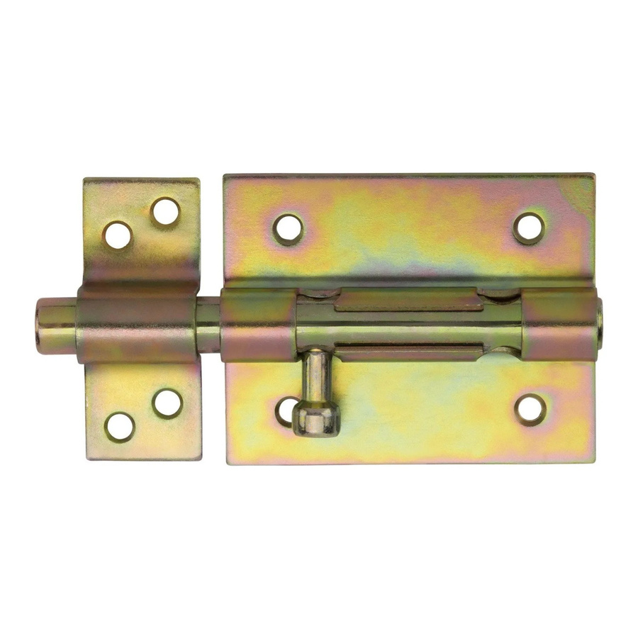 SOTECH Gartentorverriegelung aus verzinktem Stahl in Gelb, Länge: 128 mm - Bild 2