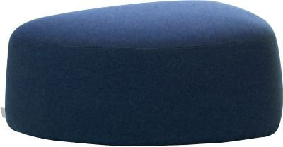 Leyform GOGO Pouf Polstermöbel in Dunkelblau, oval, mit Stoffbezug, B: 98 cm, T: 91 cm, H: 39 cm - Bild 1