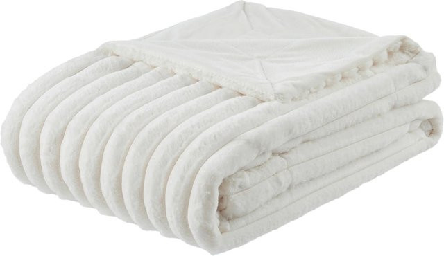 Mömax Felldecke Maudi in Offwhite, kuschelige Kunstfell-Decke aus Polyester, Breite: 150 cm, Länge: 200 cm - Bild 1