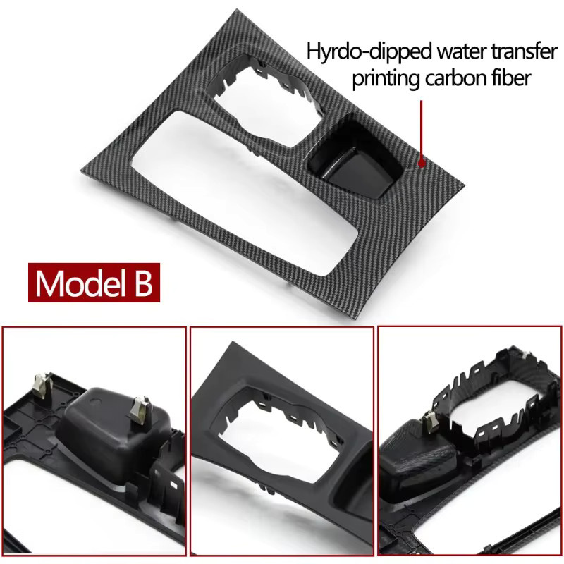 Mittelkonsole Getriebe Shift Box Panel Abdeckung für BMW X5 X6 E70 E71 E72 in Schwarz - Bild 3
