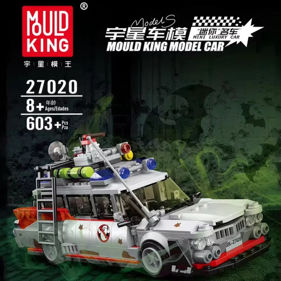MOLD KING Ghostbusters Mini-Geisterbus-Modell ECTO-1, technisches Automodell, ab 8 Jahren - Bild 2