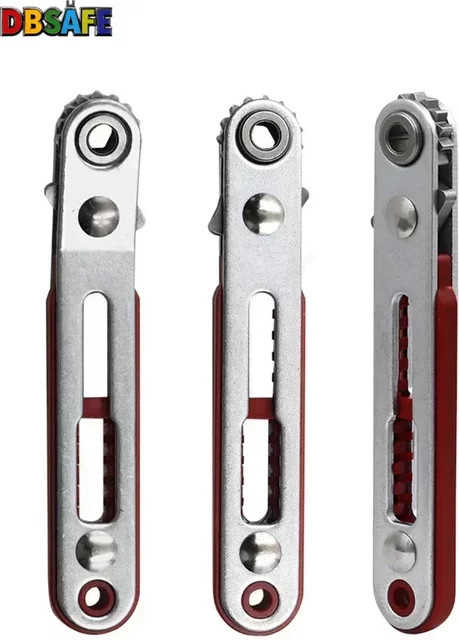 Sanke Rescue Mini Multifunktions-Ratsche mit Flachkopf-Ellenbogen und zwei-Wege-Funktion für Kreuzschlitz und Sechskant - Bild 1