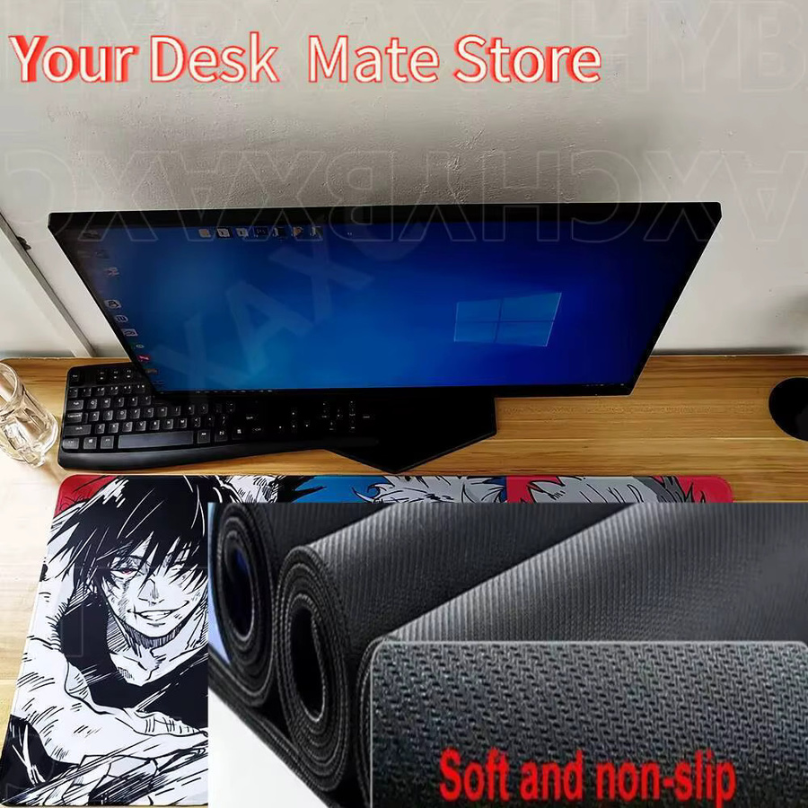 Potdemiel Anime Jujutsu Kaisen Mauspad XXL Satoru Gojo Gaming Zubehör in Schwarz und Multicolour - Bild 4