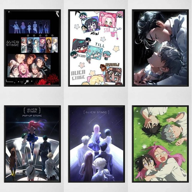 Selbstklebender Anime A-ALIEN S-STAGE Papierdruck als Wandposter in Mehrfarben - Bild 1