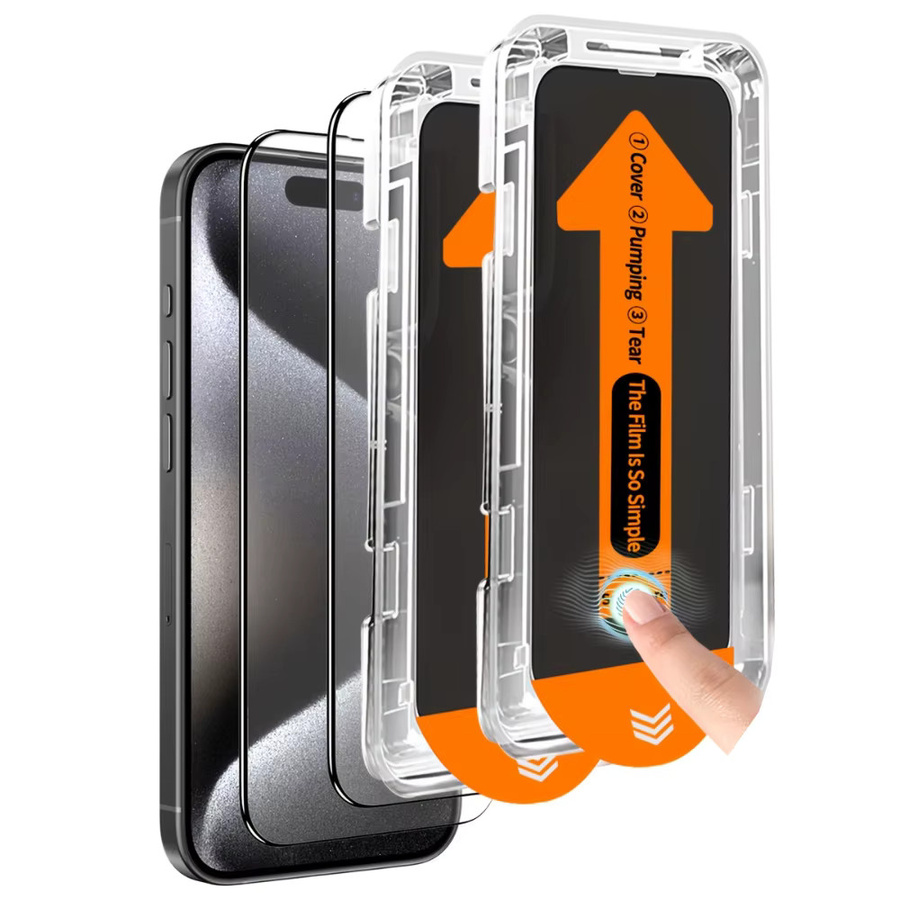 NNBILI 3er-Pack Displayschutzfolie mit oleophober Beschichtung für iPhone 11 bis iPhone 17 Pro Max, transparent - Bild 6