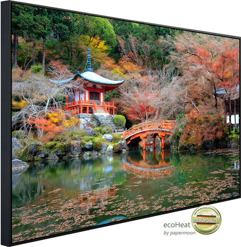 papermoon Infrarotheizung EcoHeat Japanischer Garten in Bunt mit Matt-Effekt, App-Steuerung und Überhitzungsschutz - Bild 1