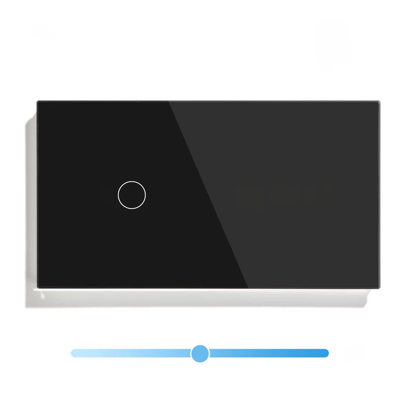 BSEED EU Standard LED Touch Lichtschalter mit Wanddimmer aus Kristallglas in Gold - Bild 5