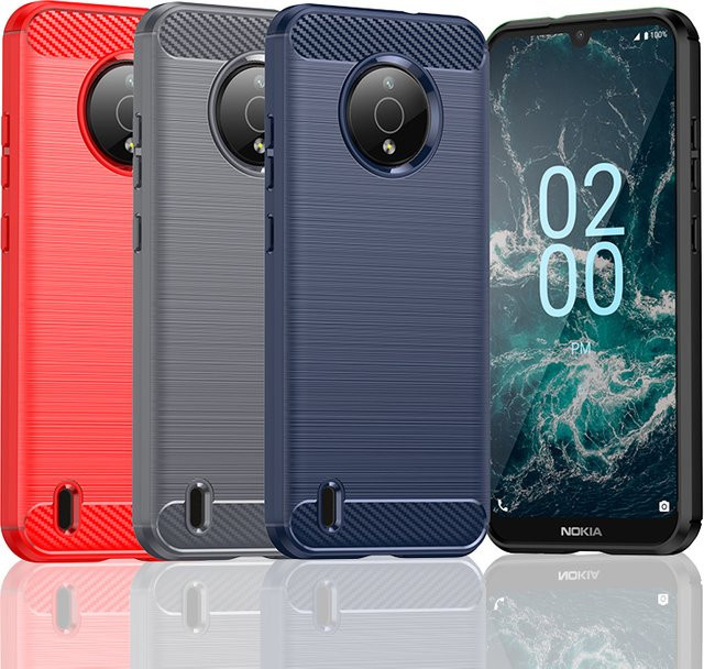 Stoßfeste Silikon Handyhülle für Nokia C100, 200, C12 Pro, C2 2nd Edition und C32 in Blau aus TPU - Bild 1