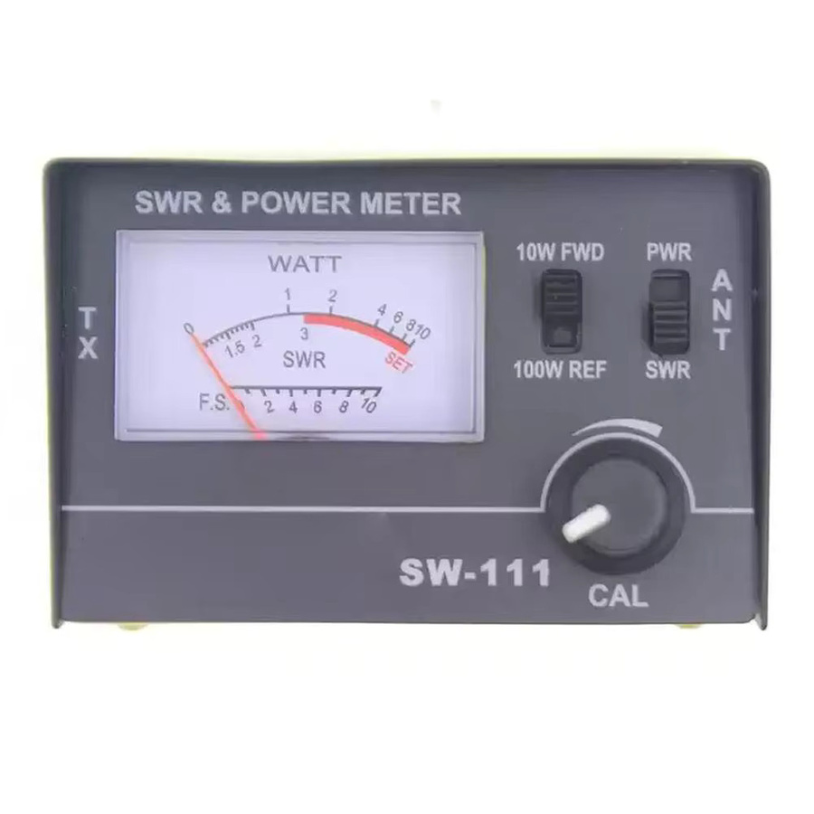TOOLTOP SW-111 Analoger SWR-Tester 100W VSWR Leistungsmesser für CB-Funkantennen 27-30MHz in Schwarz - Bild 4