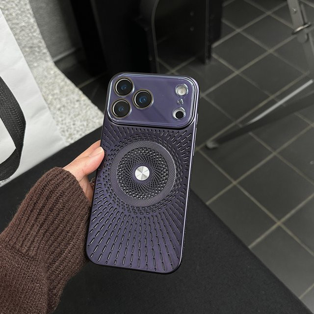 Magnetische Schlanke Hülle für Apple iPhone mit Wärmeableitung und Kühlung in Purple, kompatibel mit iPhone 17 Pro Max bis iPhone 12, unterstützt kabelloses Laden - Bild 1