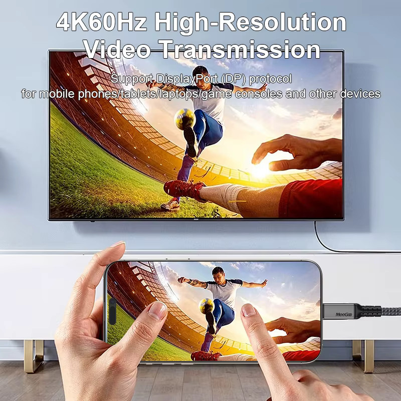 MeeGoo PD240W USB-C Ultraschnellladekabel mit 100 W Leistung und E-Marker-Chip für iPhone 15, Xiaomi und MacBook Pro - Bild 2