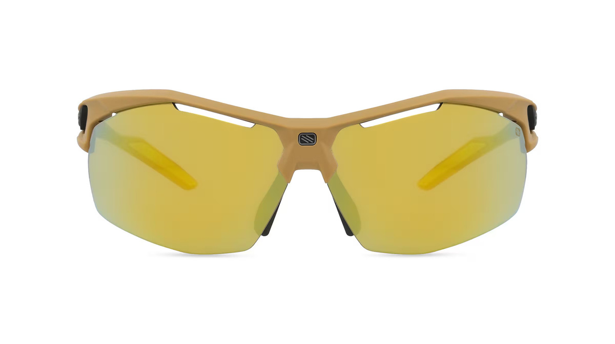 Rudy Project SQ010555-0000 SYDUS Sonnenbrille, Halbrand, Oval, Kunststoff, Unisex, beige - Bild 1