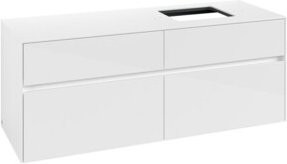 V&B Waschtischunterschrank Collaro in Glossy White mit Waschbeckenanschluss rechts, B/T/H: 140 x 54,8 x 50 cm - Bild 1
