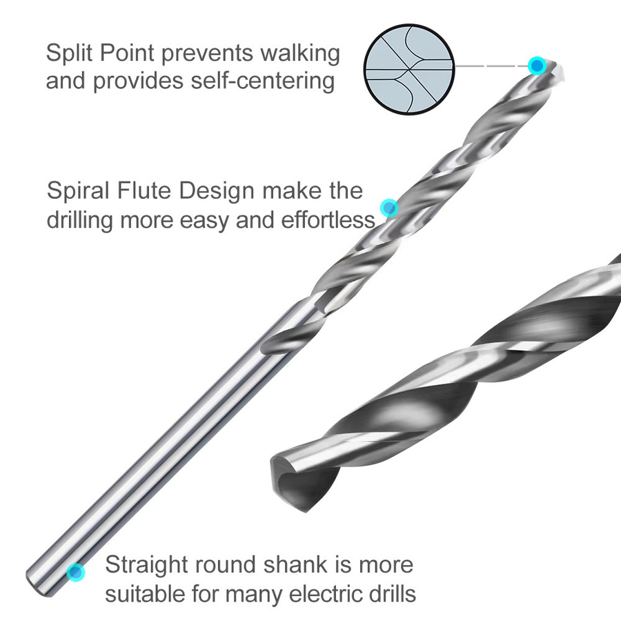 XCAN HSS Mini-Spiralbohrer Set in Silber, 20/21 Stück für Präzisionshandwerk, Schmuck und Uhrenreparatur, Durchmesser: 0,3 mm bis 1,6 mm - Bild 2