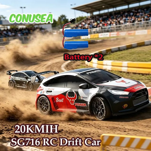 CONUSEA Rallye-Drift-Auto, ferngesteuertes Elektrofahrzeug-Modell, 1:24, 4WD - Bild 1