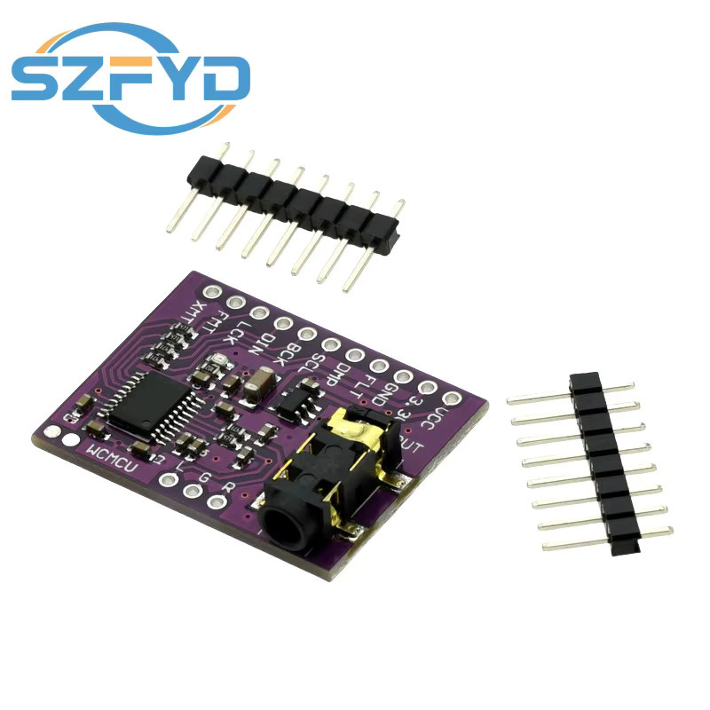 SZYTF PCM5102A DAC Soundkartenplatine pHAT in Lila mit 3,5 mm Stereo-Klinkenanschluss als 24-Bit Digital-Audiomodul für Raspberry Pi - Bild 2